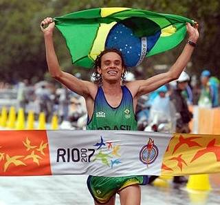 Franck Caldeira, Maratona do Pan 2007. (Wilson Dias/ABr )